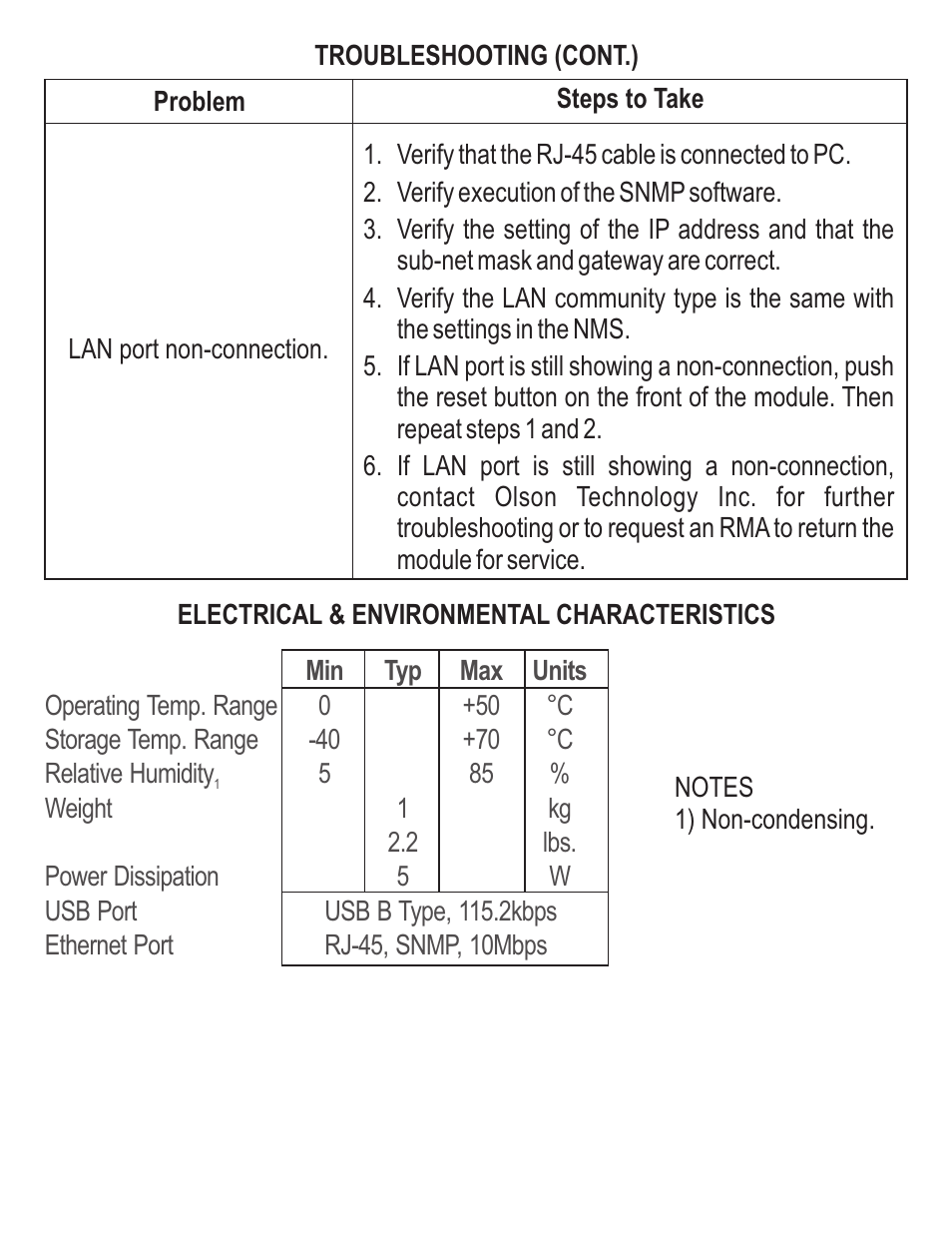 Olson Technology OTOHP-NMS Mini User Manual | Page 6 / 8