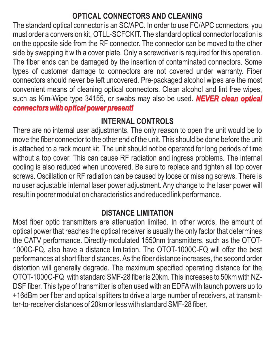 Olson Technology OTOT-1000C-9-FQ User Manual | Page 5 / 8
