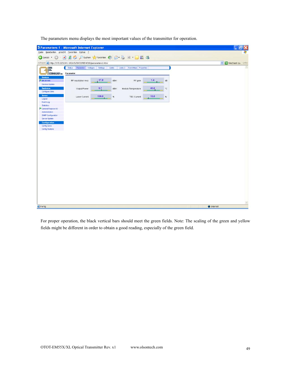 Olson Technology MUSCLE-EM55X User Manual | Page 50 / 69