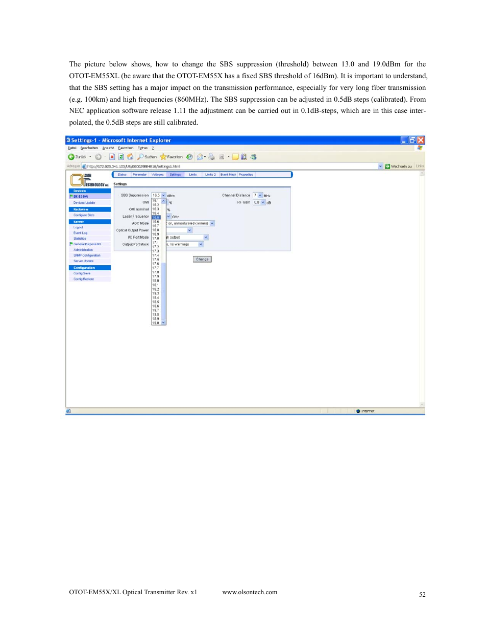 Olson Technology MUSCLE-EM55X User Manual | Page 53 / 69