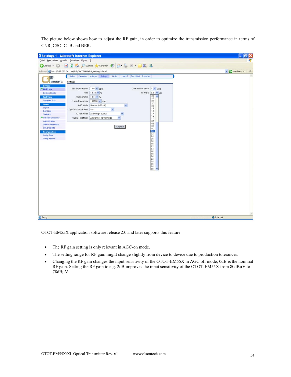 Olson Technology MUSCLE-EM55X User Manual | Page 55 / 69