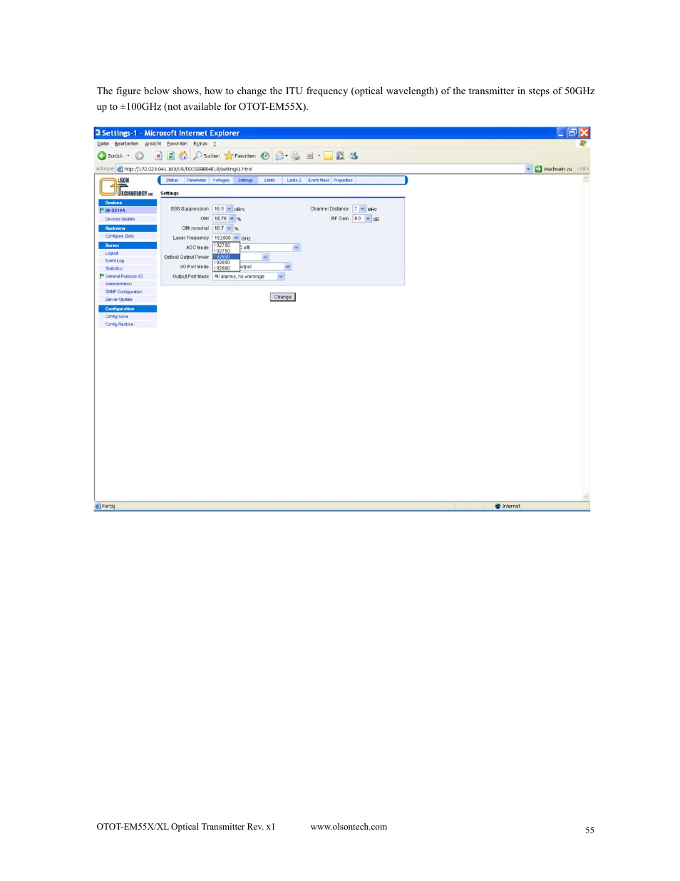 Olson Technology MUSCLE-EM55X User Manual | Page 56 / 69