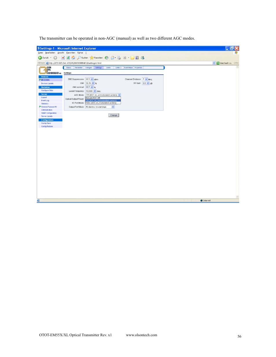 Olson Technology MUSCLE-EM55X User Manual | Page 57 / 69