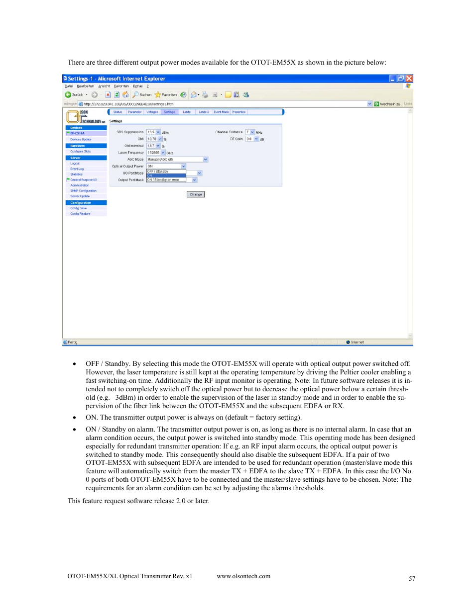 Olson Technology MUSCLE-EM55X User Manual | Page 58 / 69