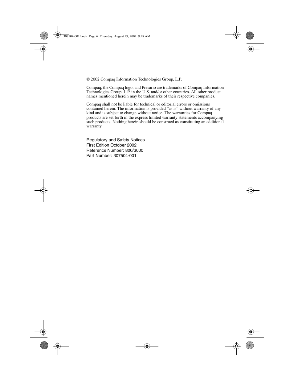 Compaq 3000 Series User Manual | Page 2 / 24