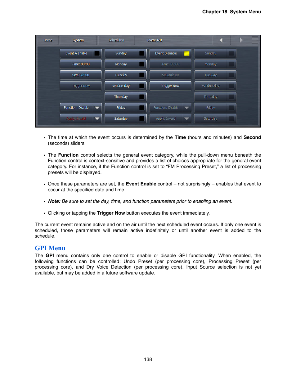 Gpi menu | Omnia Audio Omnia.9 User Manual | Page 138 / 196