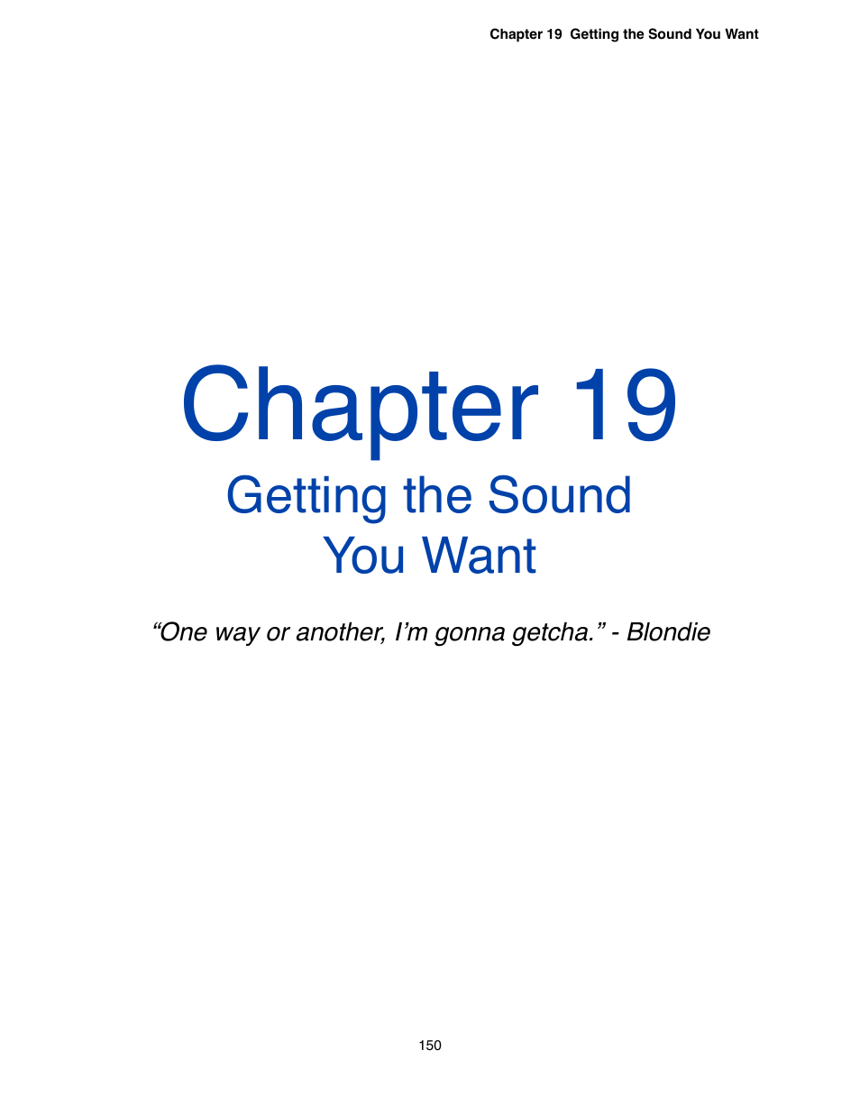 Chapter 19 - getting the sound you want, Chapter 19, Getting the sound you want | Omnia Audio Omnia.9 User Manual | Page 150 / 196