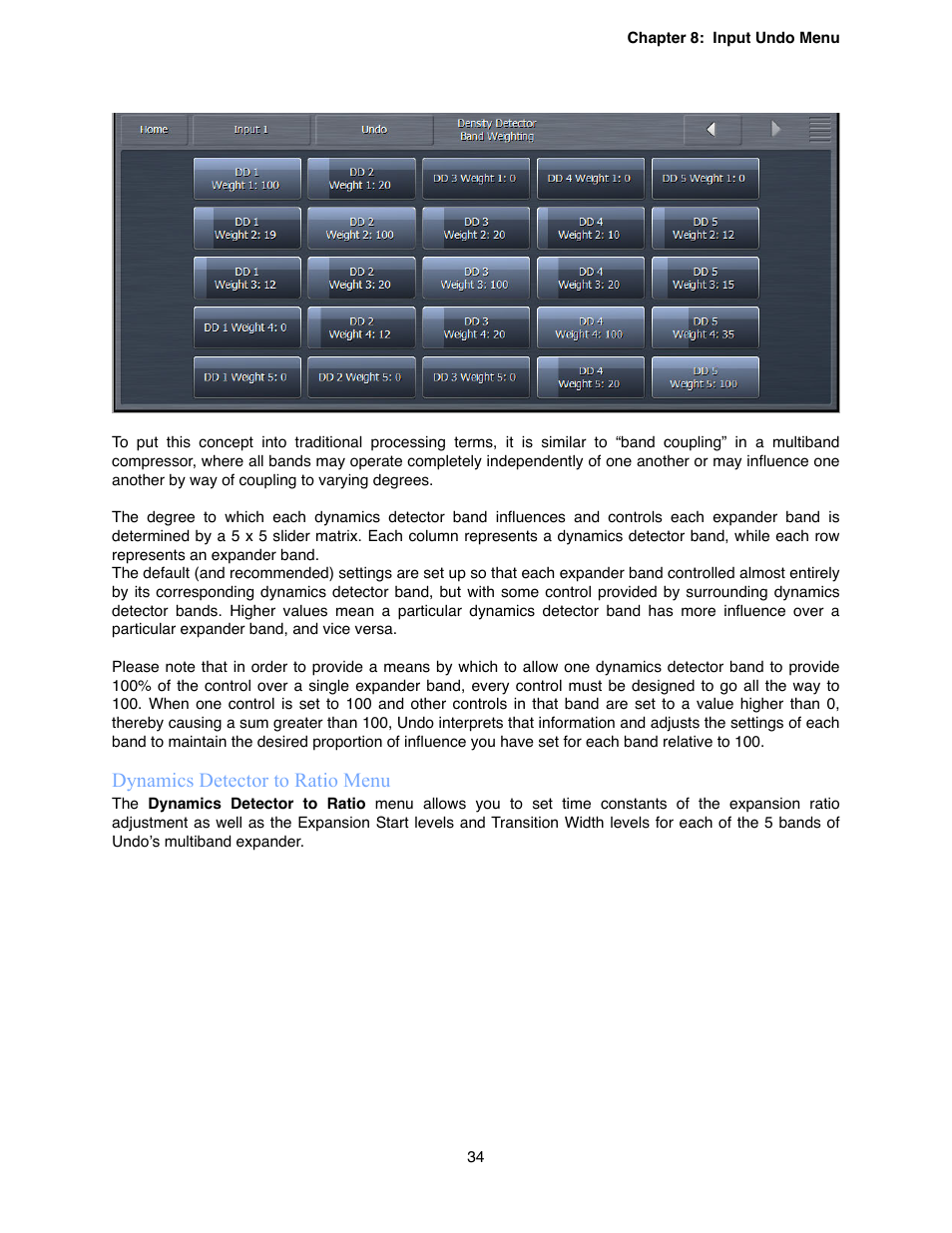 Dynamics detector to ratio menu | Omnia Audio Omnia.9 User Manual | Page 34 / 196