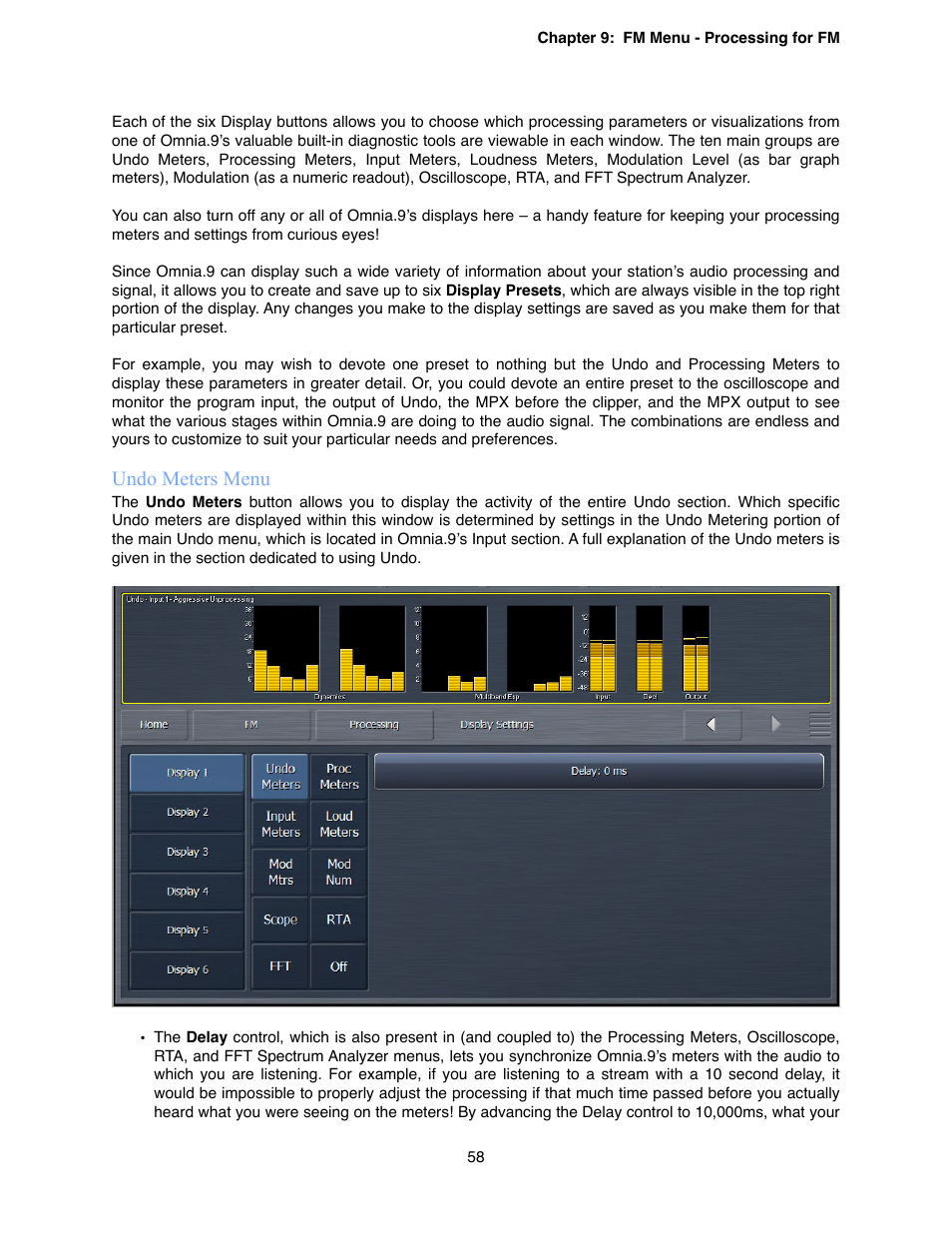 Undo meters menu | Omnia Audio Omnia.9 User Manual | Page 58 / 196