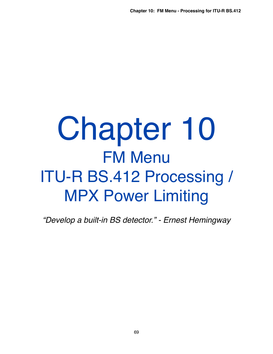 Chapter 10 | Omnia Audio Omnia.9 User Manual | Page 69 / 196