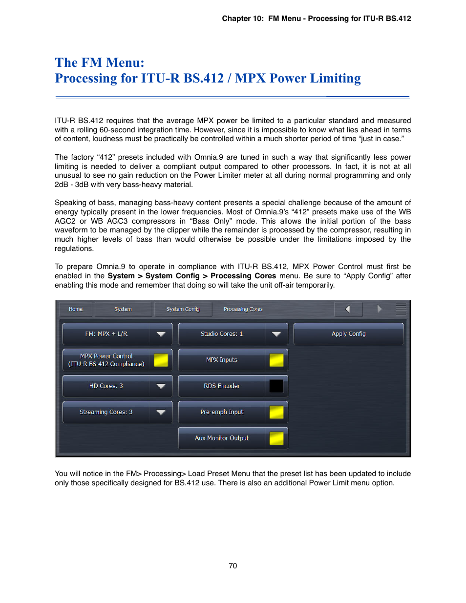 Omnia Audio Omnia.9 User Manual | Page 70 / 196