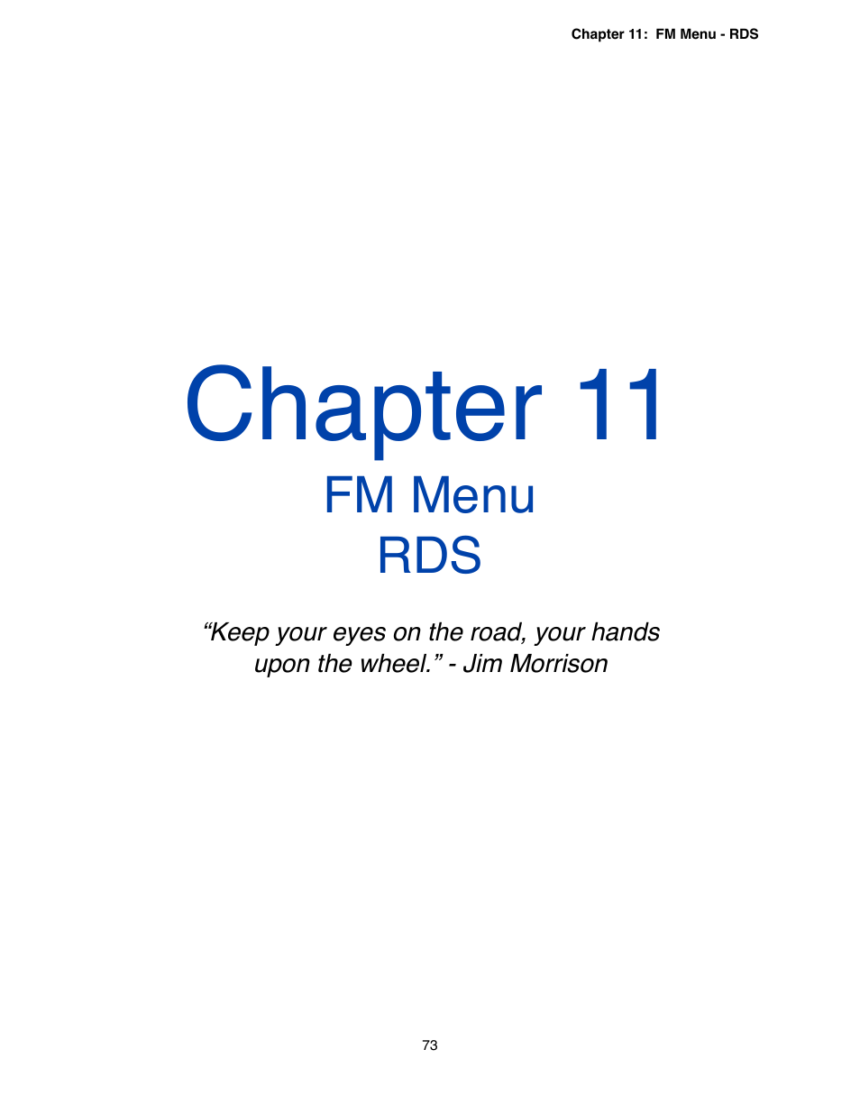 Chapter 11 - fm menu rds, Chapter 11 | Omnia Audio Omnia.9 User Manual | Page 73 / 196