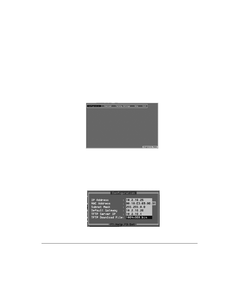 Using diagnostic mode, Configuration | Compaq HB1004 User Manual | Page 39 / 45