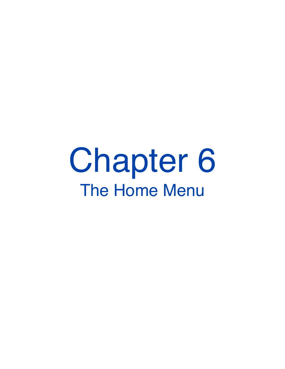 Chapter 6 - the home menu, Chapter 6 | Omnia Audio Omnia.9/XE User Manual | Page 24 / 108