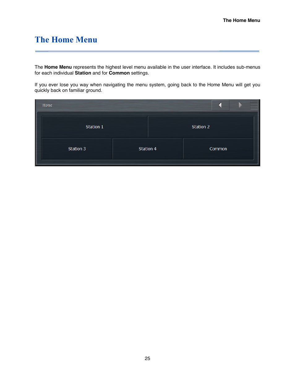 The home menu | Omnia Audio Omnia.9/XE User Manual | Page 25 / 108