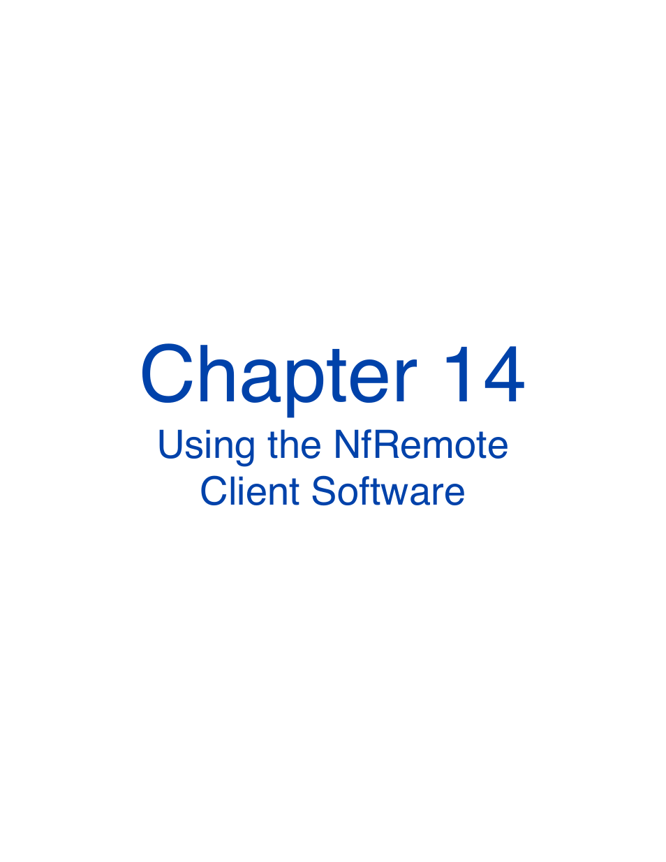 Chapter 14 - using the nfremote client software, Chapter 14 | Omnia Audio Omnia.9/XE User Manual | Page 84 / 108