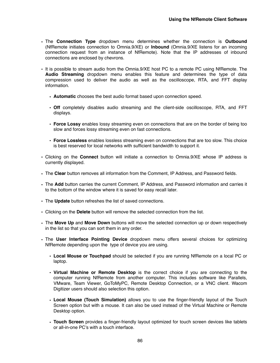 Omnia Audio Omnia.9/XE User Manual | Page 86 / 108