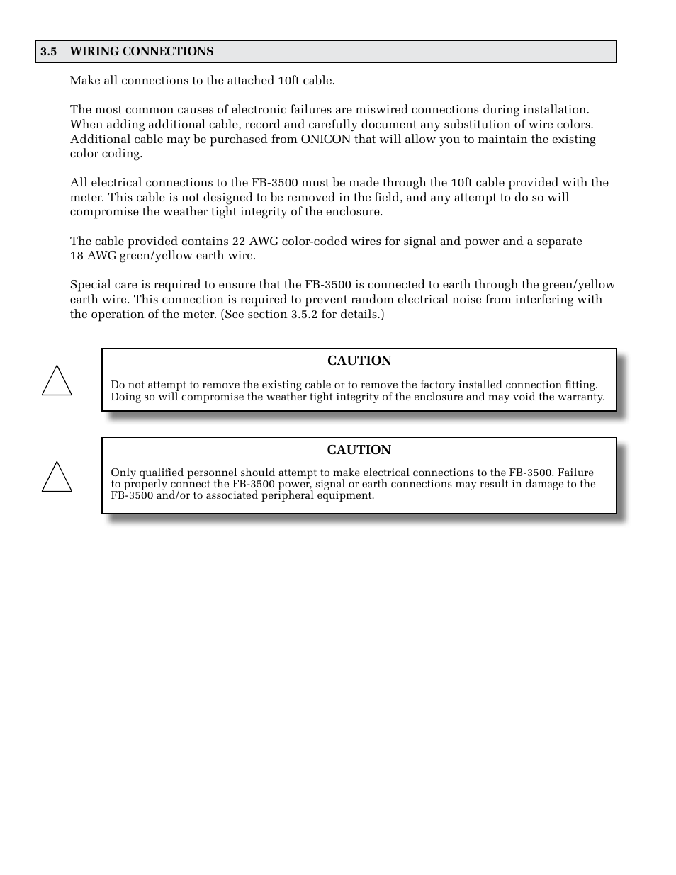 ONICON FB-3500 Series User Manual | Page 20 / 28