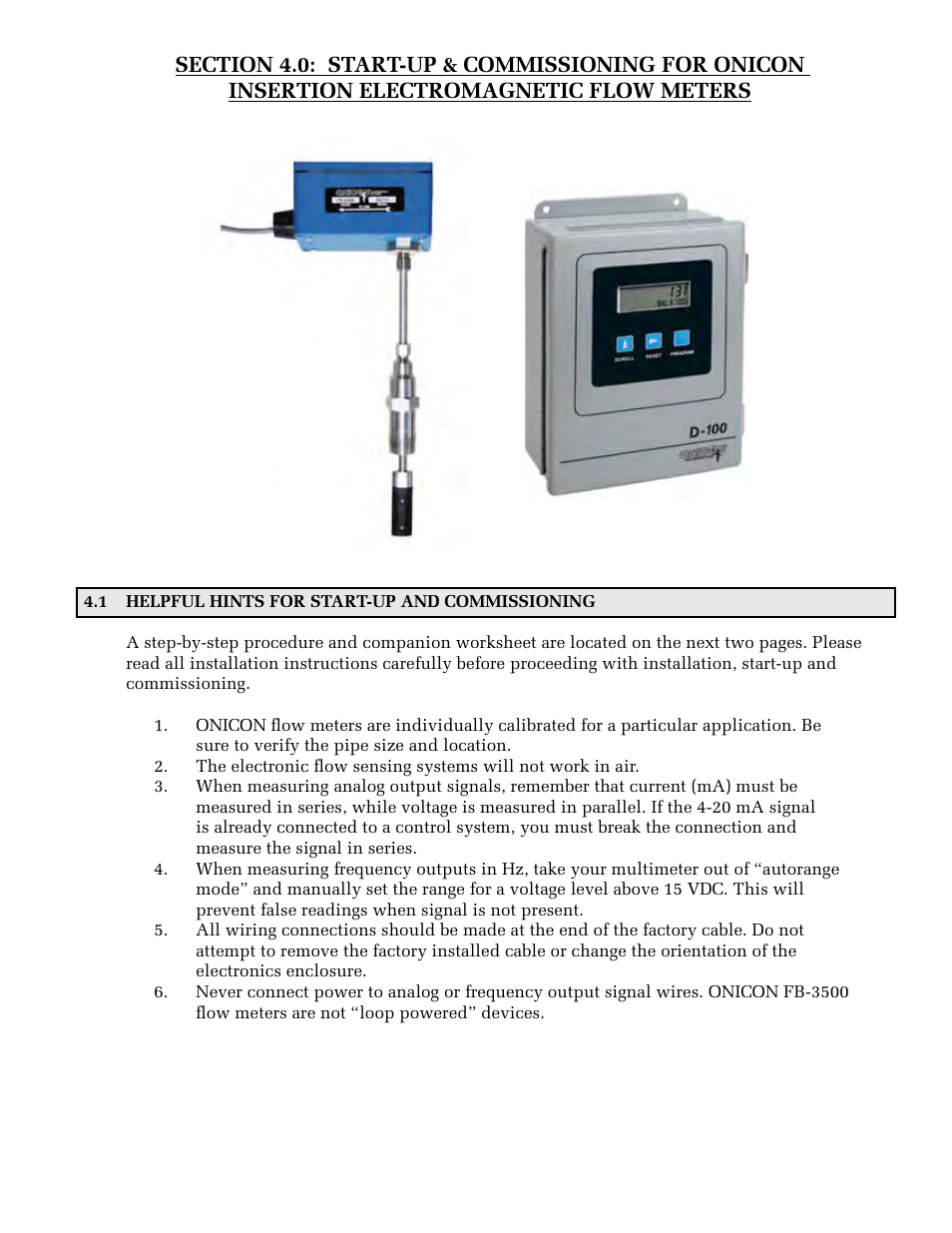 ONICON FB-3500 Series User Manual | Page 23 / 28