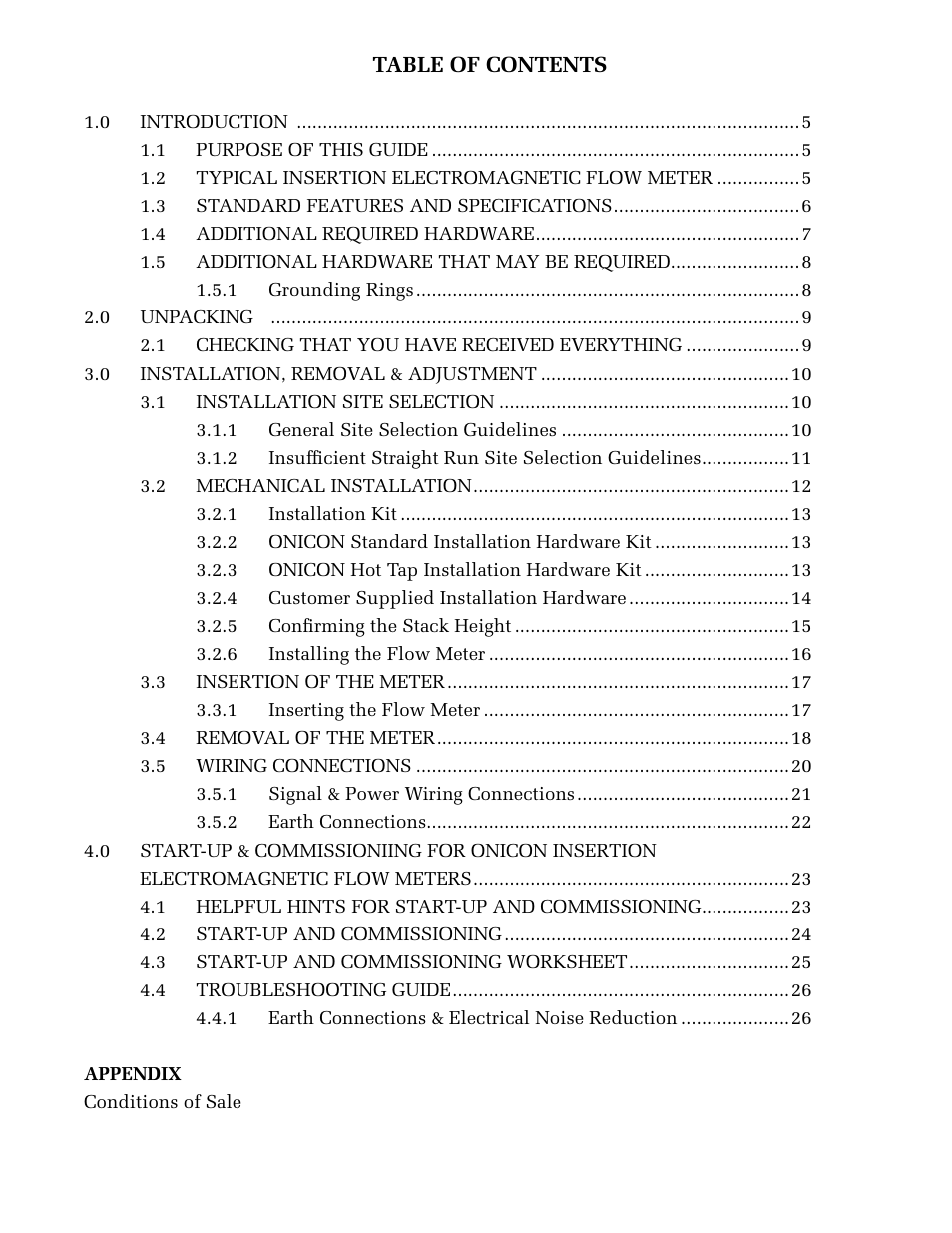 ONICON FB-3500 Series User Manual | Page 3 / 28