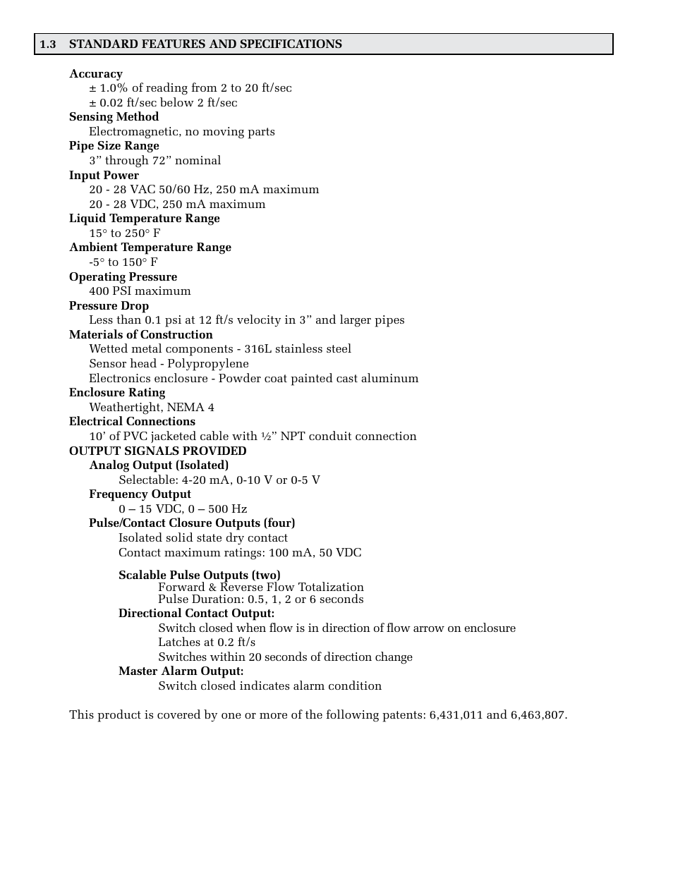 ONICON FB-3500 Series User Manual | Page 6 / 28