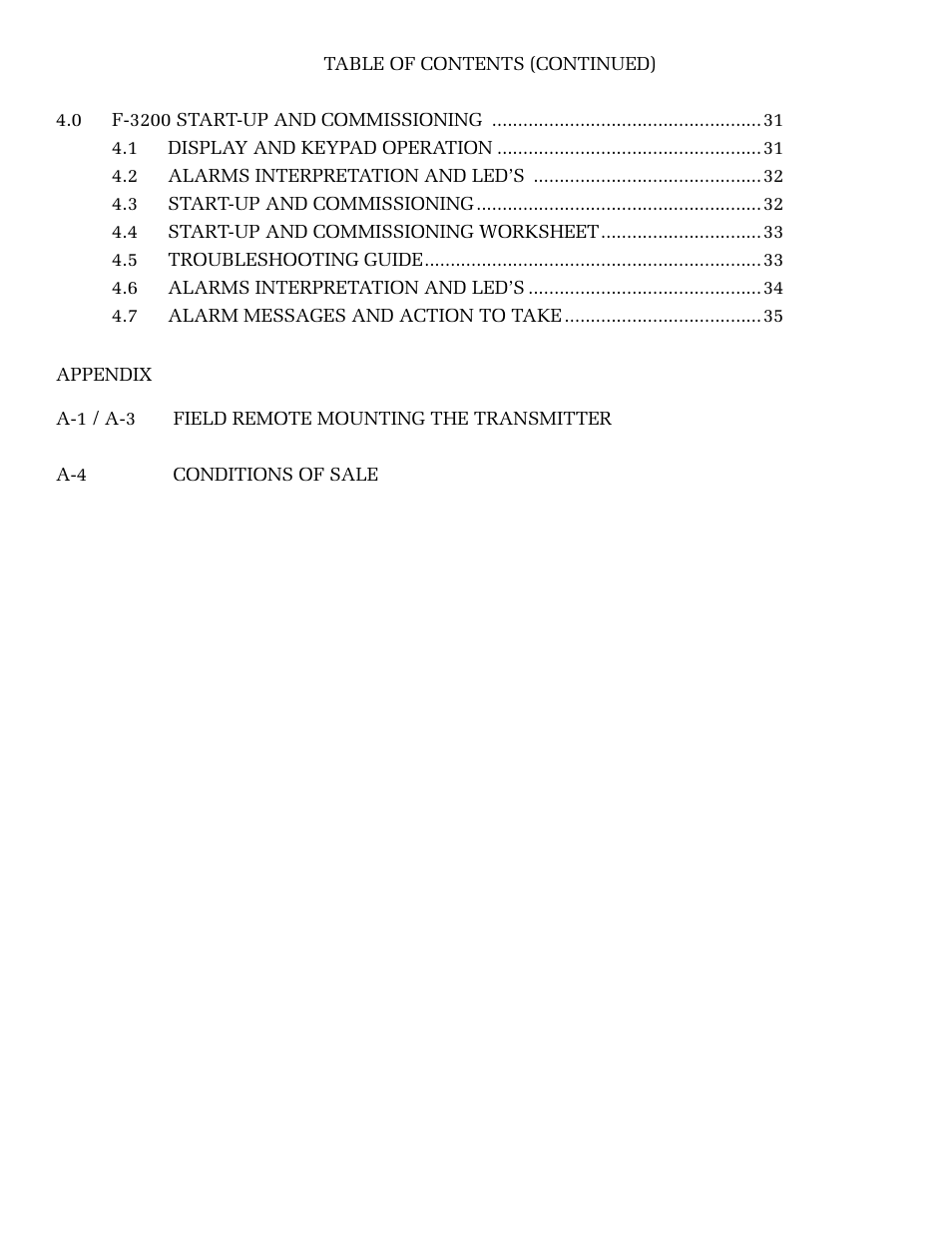 ONICON F-3200 Series User Manual | Page 6 / 40