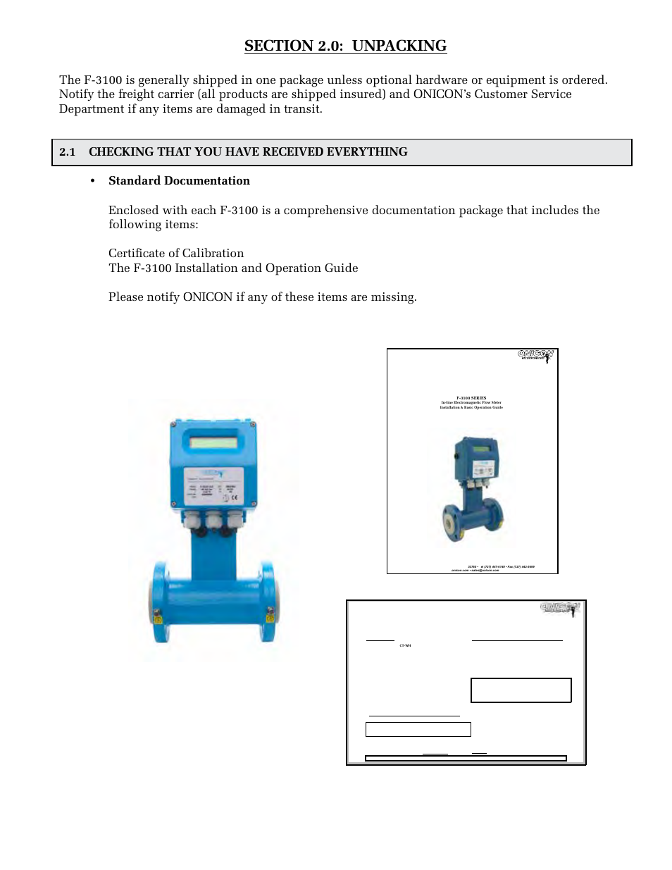 ONICON F-3100 Series User Manual | Page 11 / 41