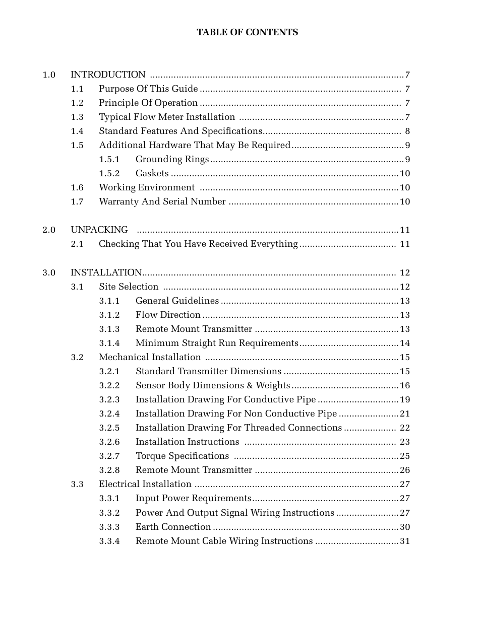 ONICON F-3100 Series User Manual | Page 5 / 41