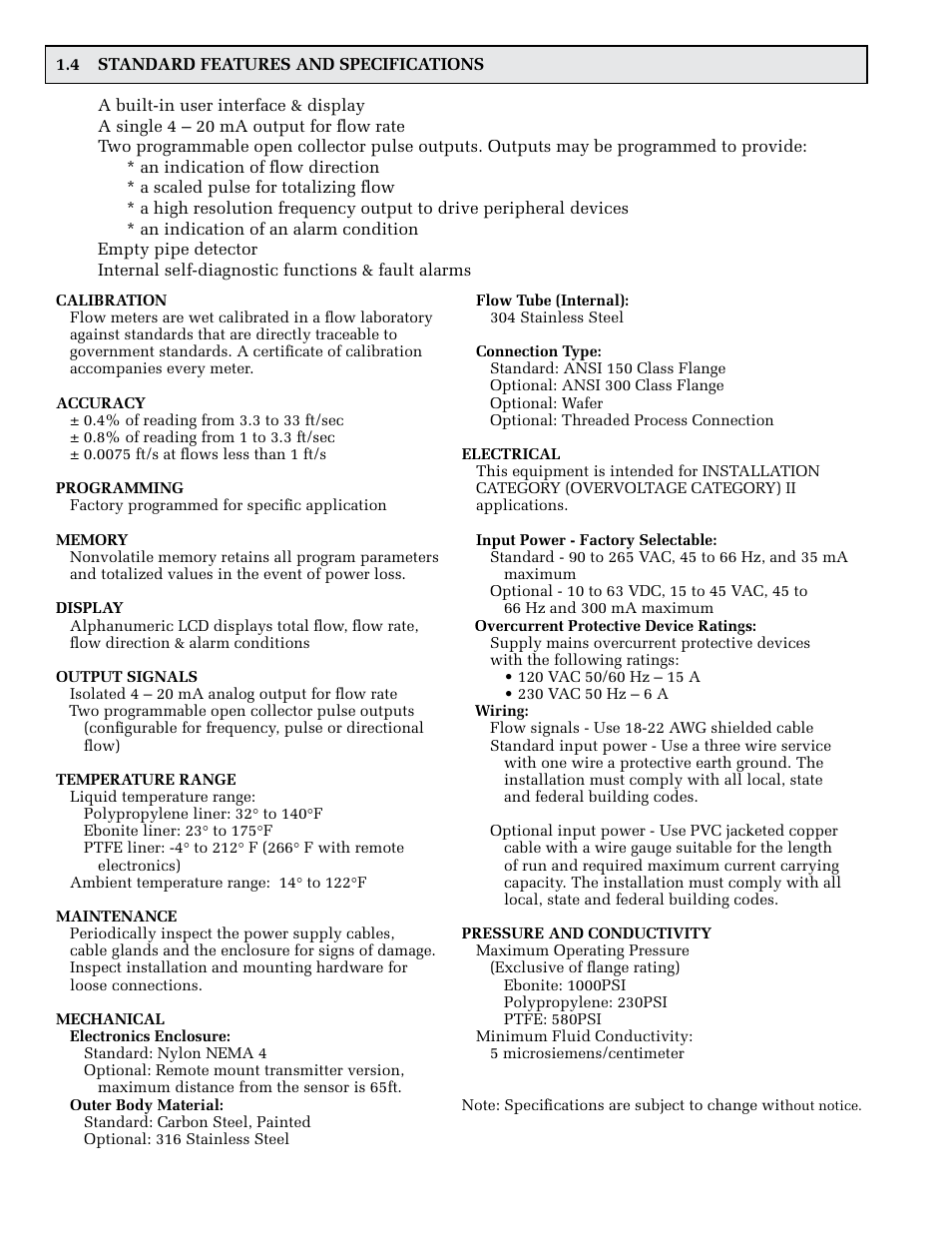 ONICON F-3100 Series User Manual | Page 8 / 41