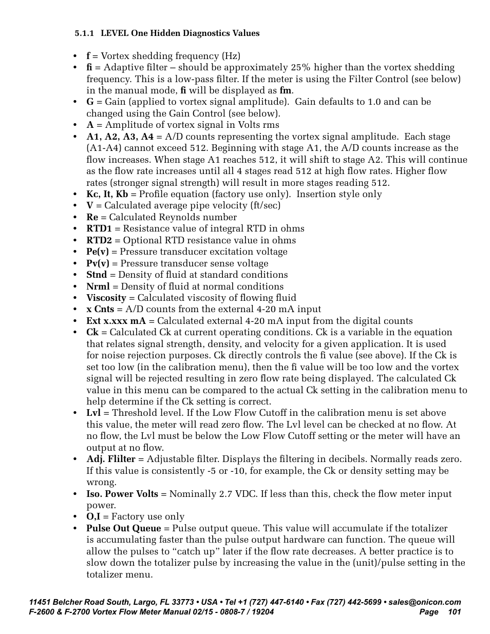 ONICON F-2600 User Manual | Page 101 / 131