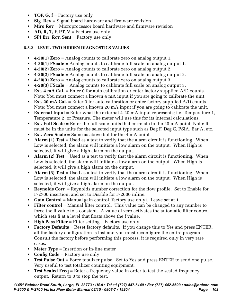 ONICON F-2600 User Manual | Page 102 / 131