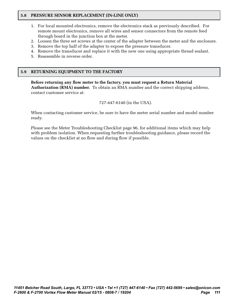 ONICON F-2600 User Manual | Page 111 / 131