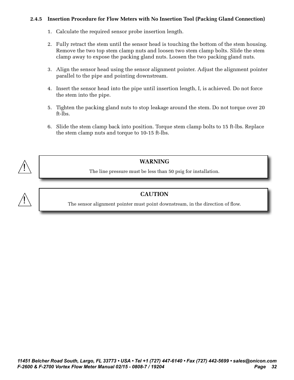 ONICON F-2600 User Manual | Page 32 / 131