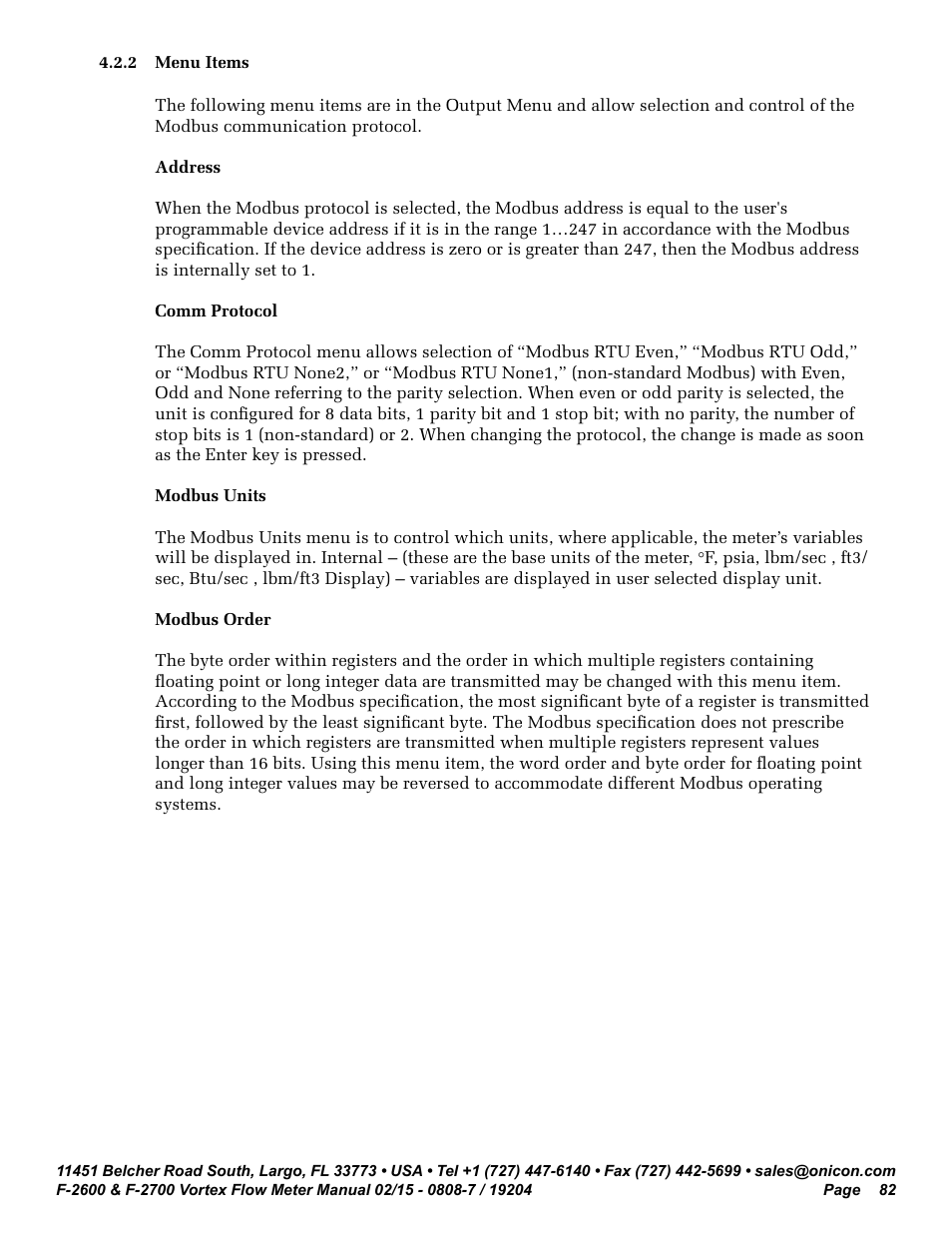 ONICON F-2600 User Manual | Page 82 / 131