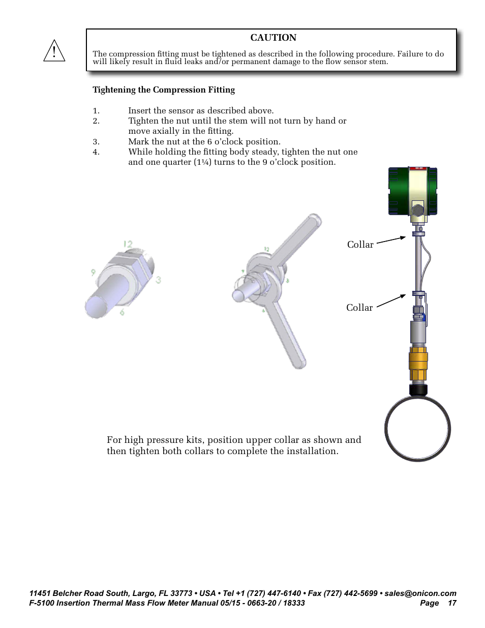 ONICON F-5100 Insertion User Manual | Page 17 / 33