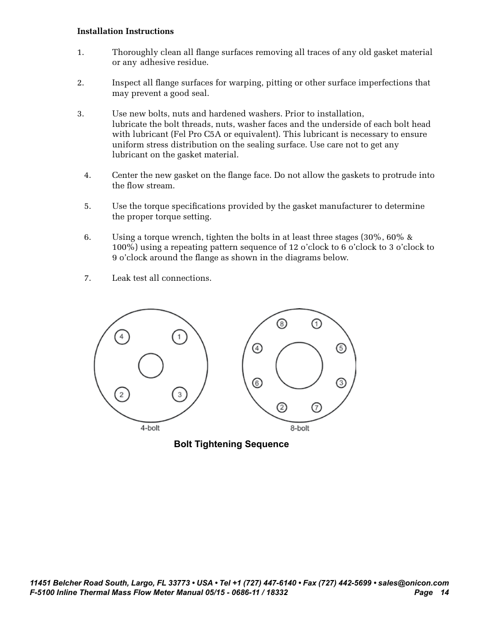 ONICON F-5100 Inline User Manual | Page 14 / 25