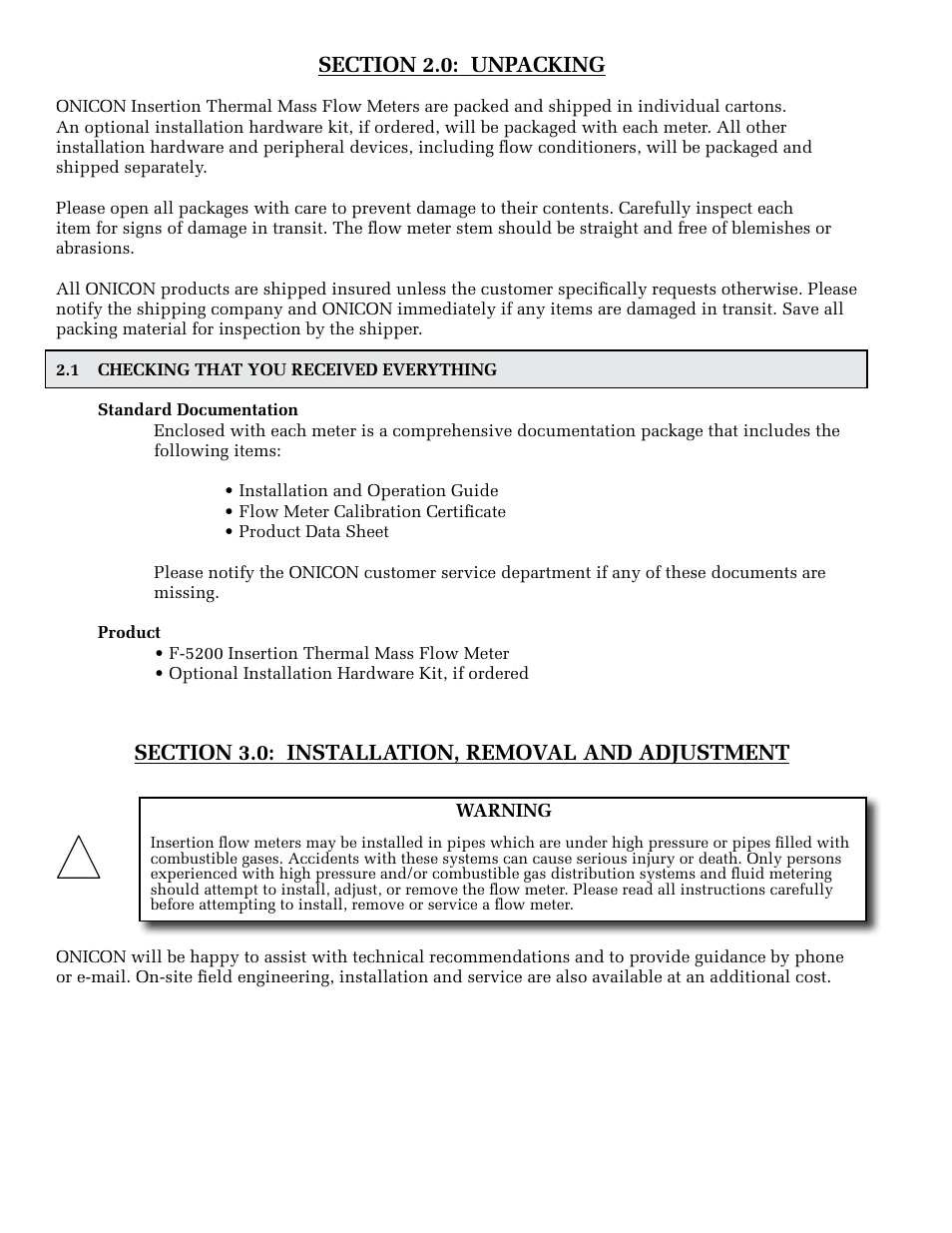 ONICON F-5200 Insertion User Manual | Page 10 / 27