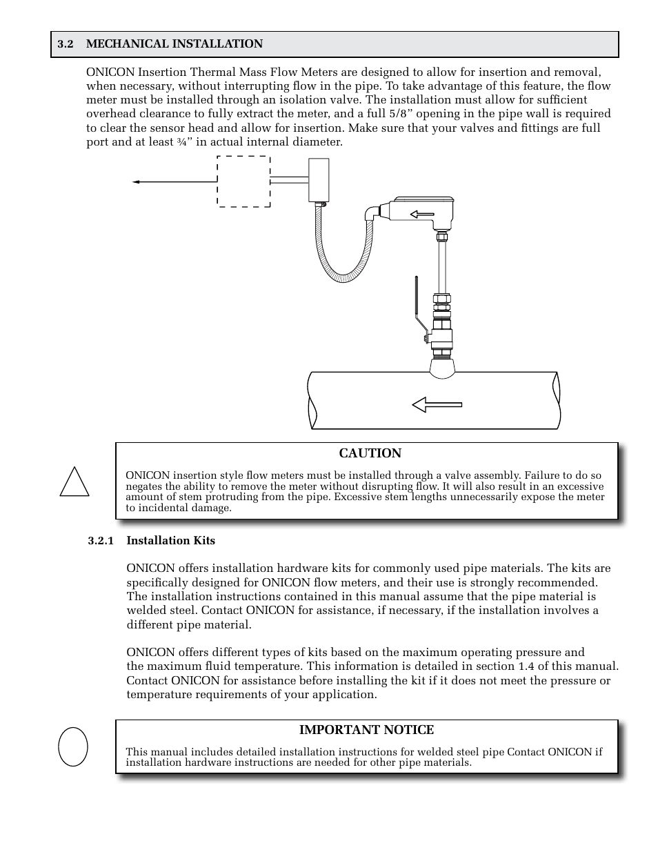 ONICON F-5200 Insertion User Manual | Page 13 / 27