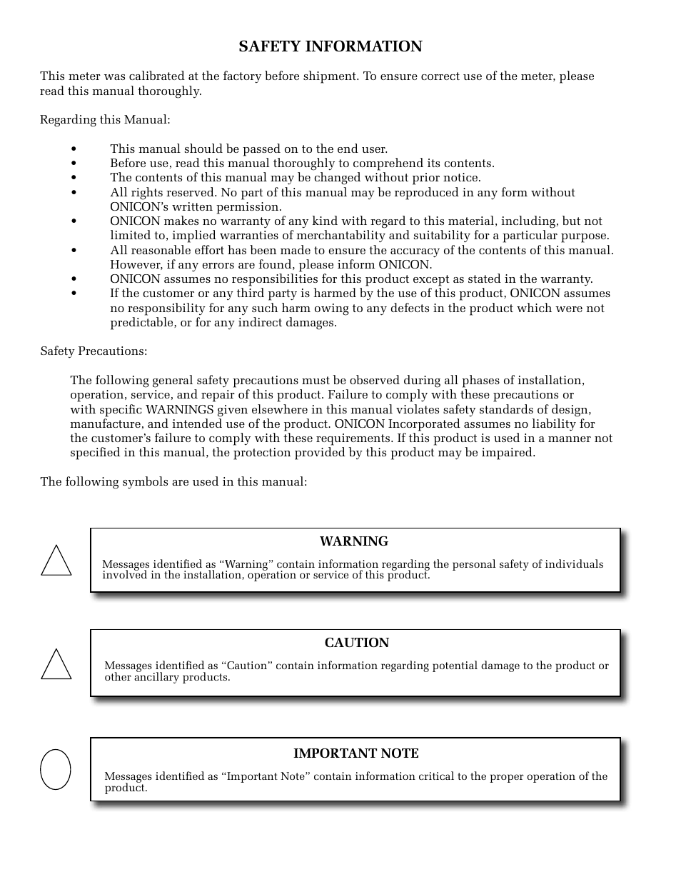 ONICON F-5200 Insertion User Manual | Page 2 / 27