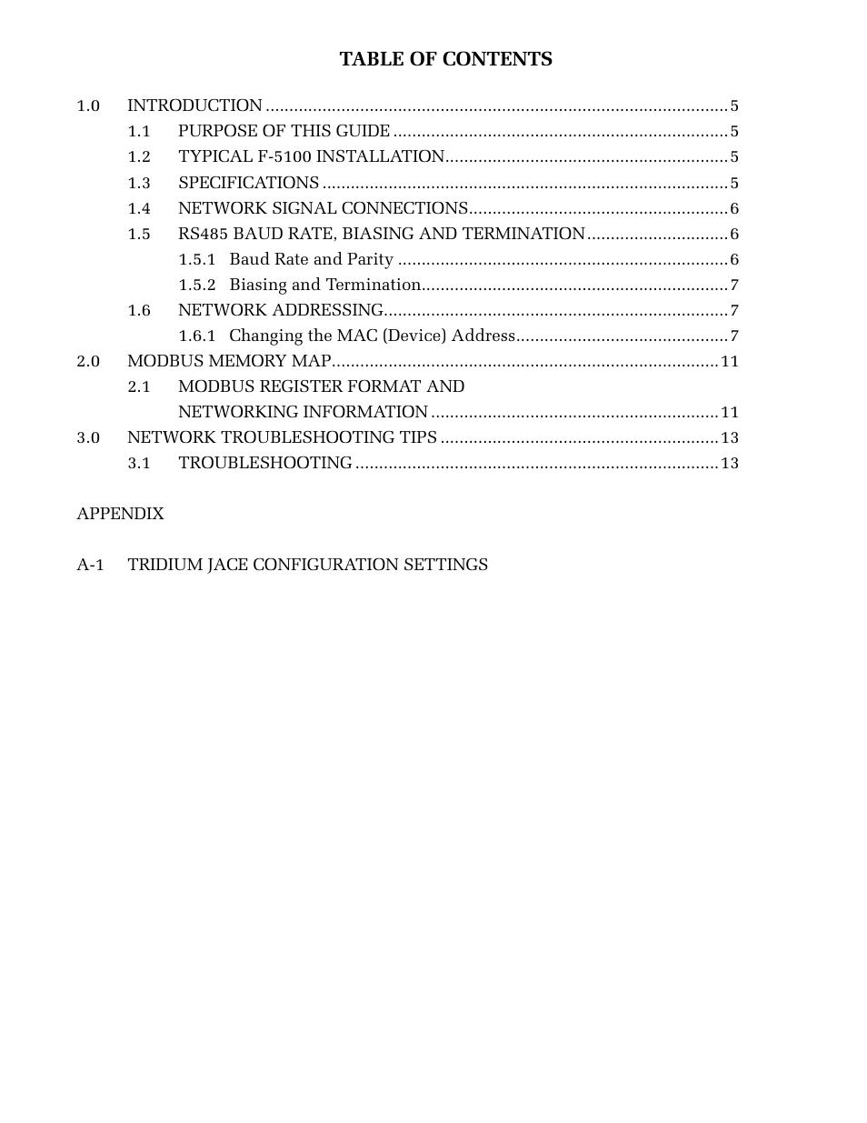 ONICON F-5100 MOD Network User Manual | Page 3 / 15