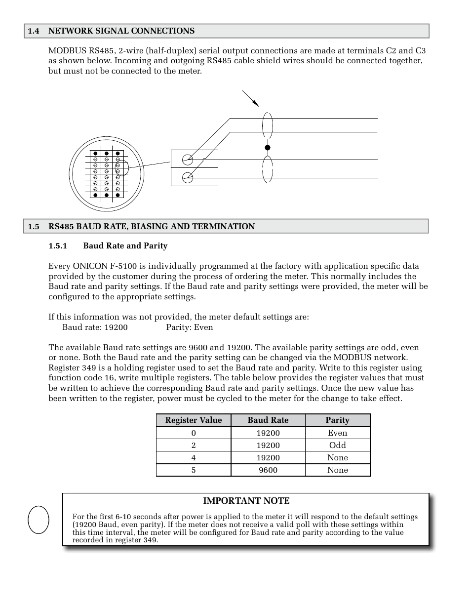 Shields outgoing cable incoming cable | ONICON F-5100 MOD Network User Manual | Page 6 / 15