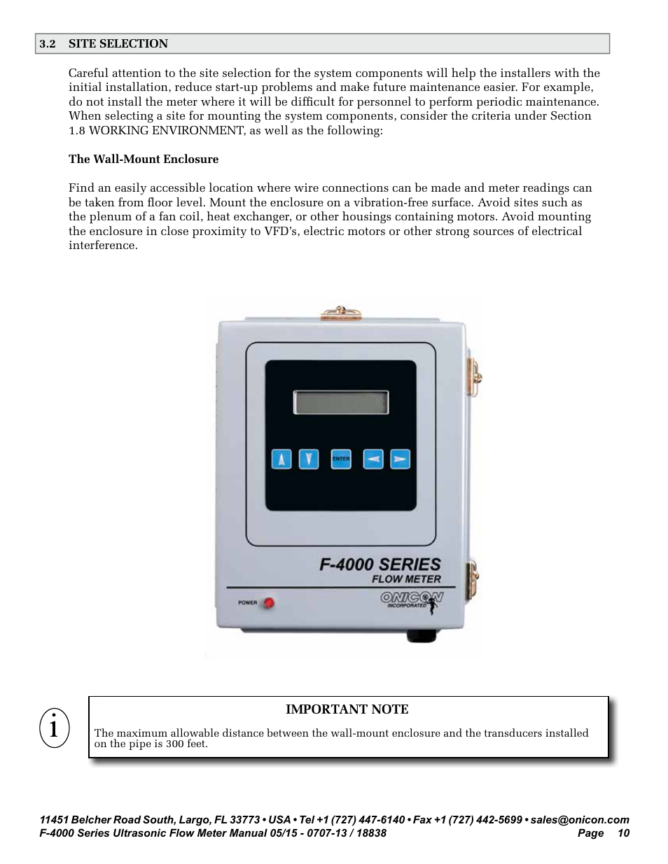 ONICON F-4000 Series User Manual | Page 10 / 52