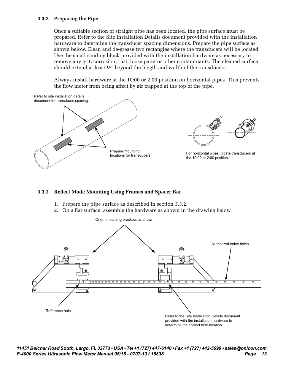 ONICON F-4000 Series User Manual | Page 13 / 52