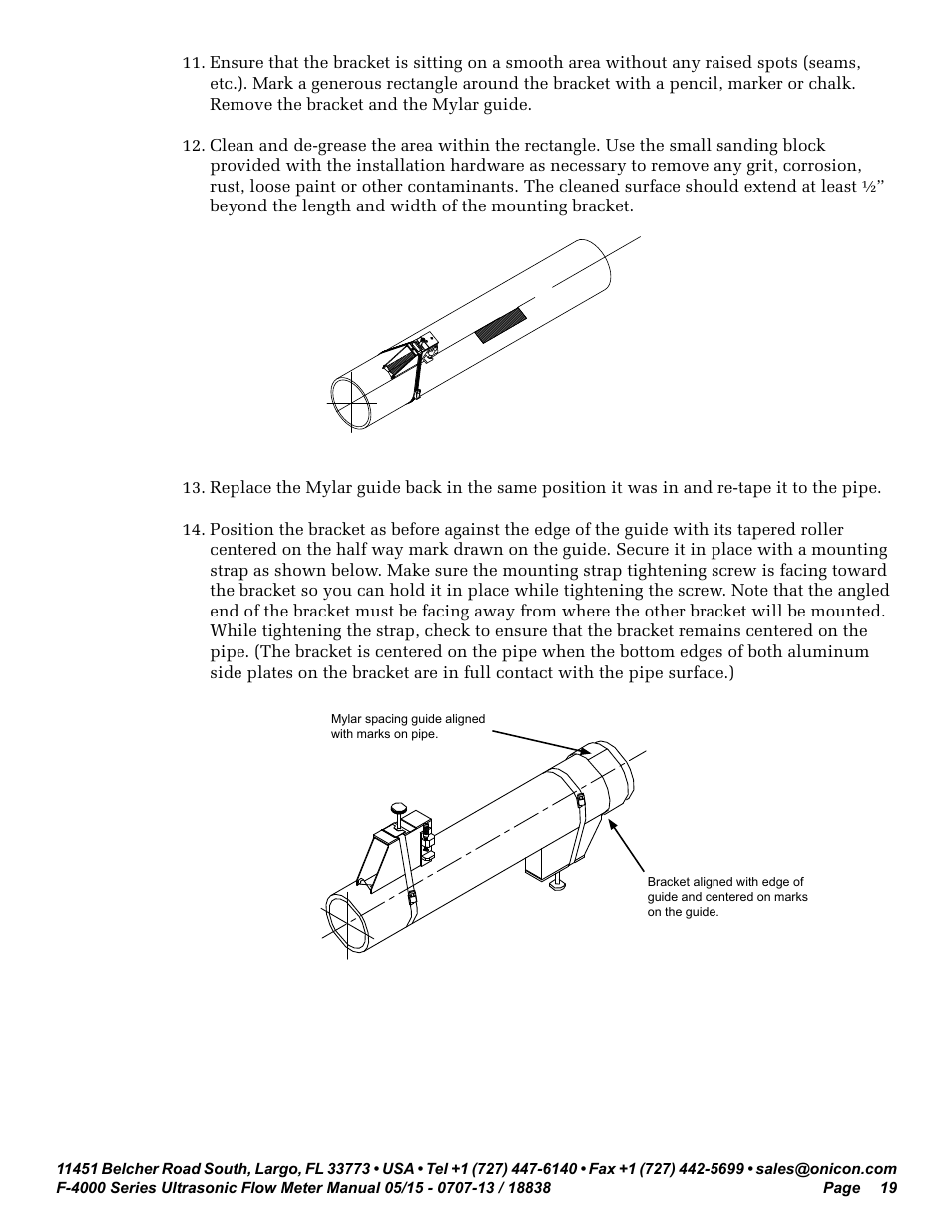ONICON F-4000 Series User Manual | Page 19 / 52