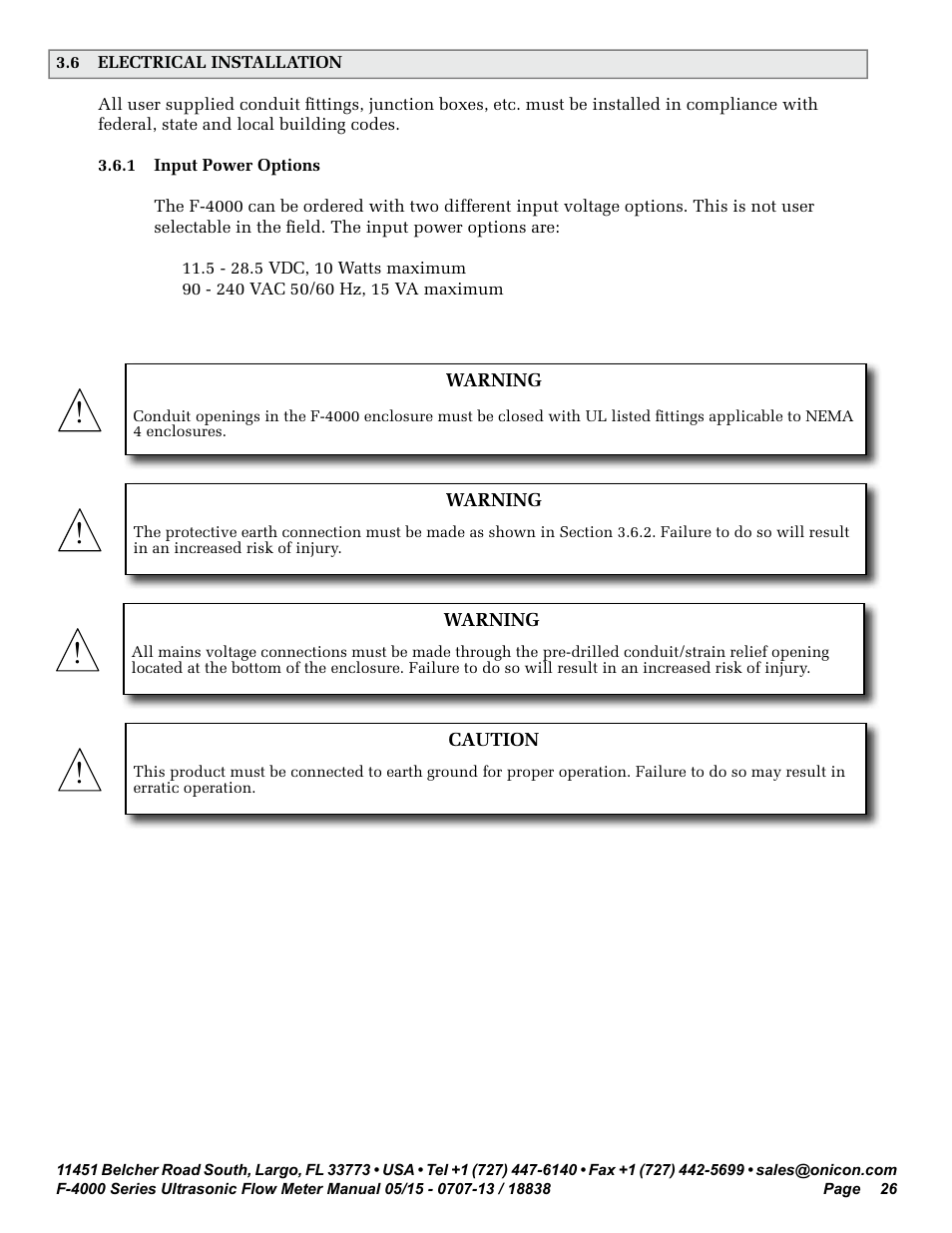 ONICON F-4000 Series User Manual | Page 26 / 52