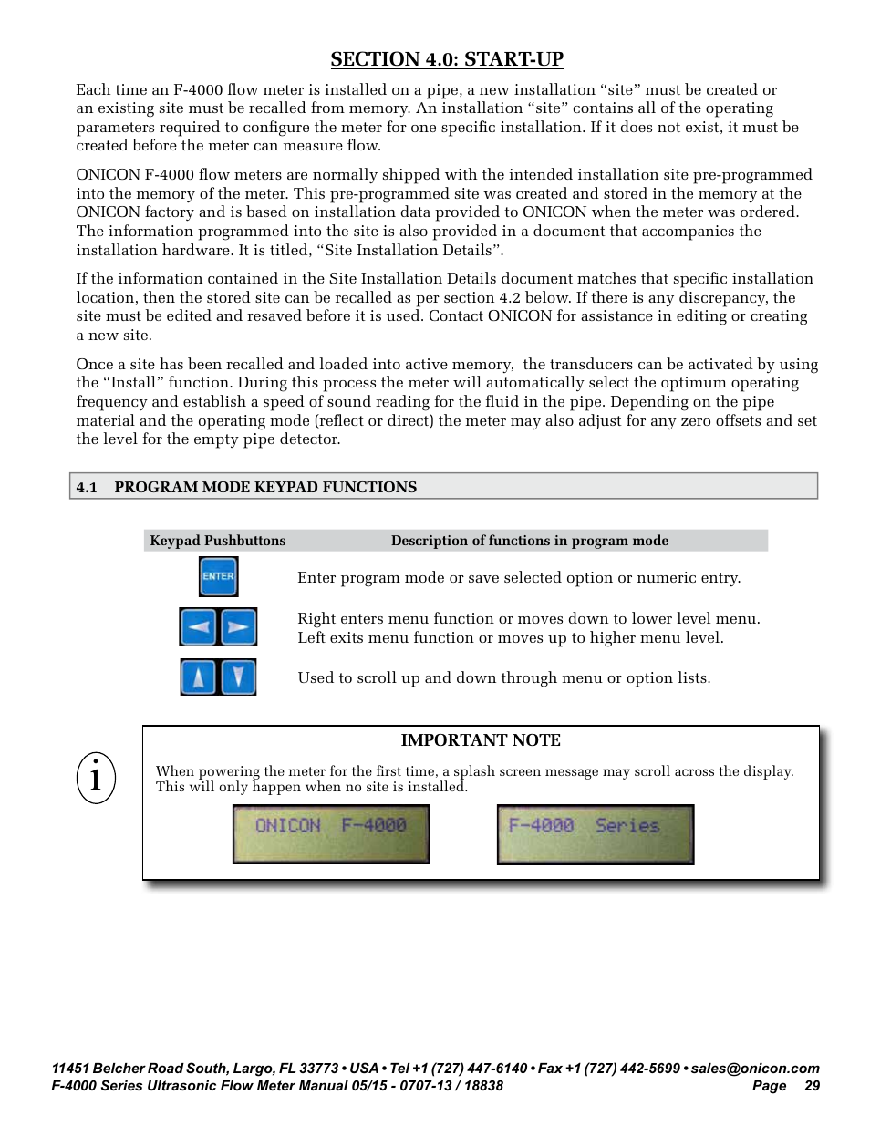 ONICON F-4000 Series User Manual | Page 29 / 52