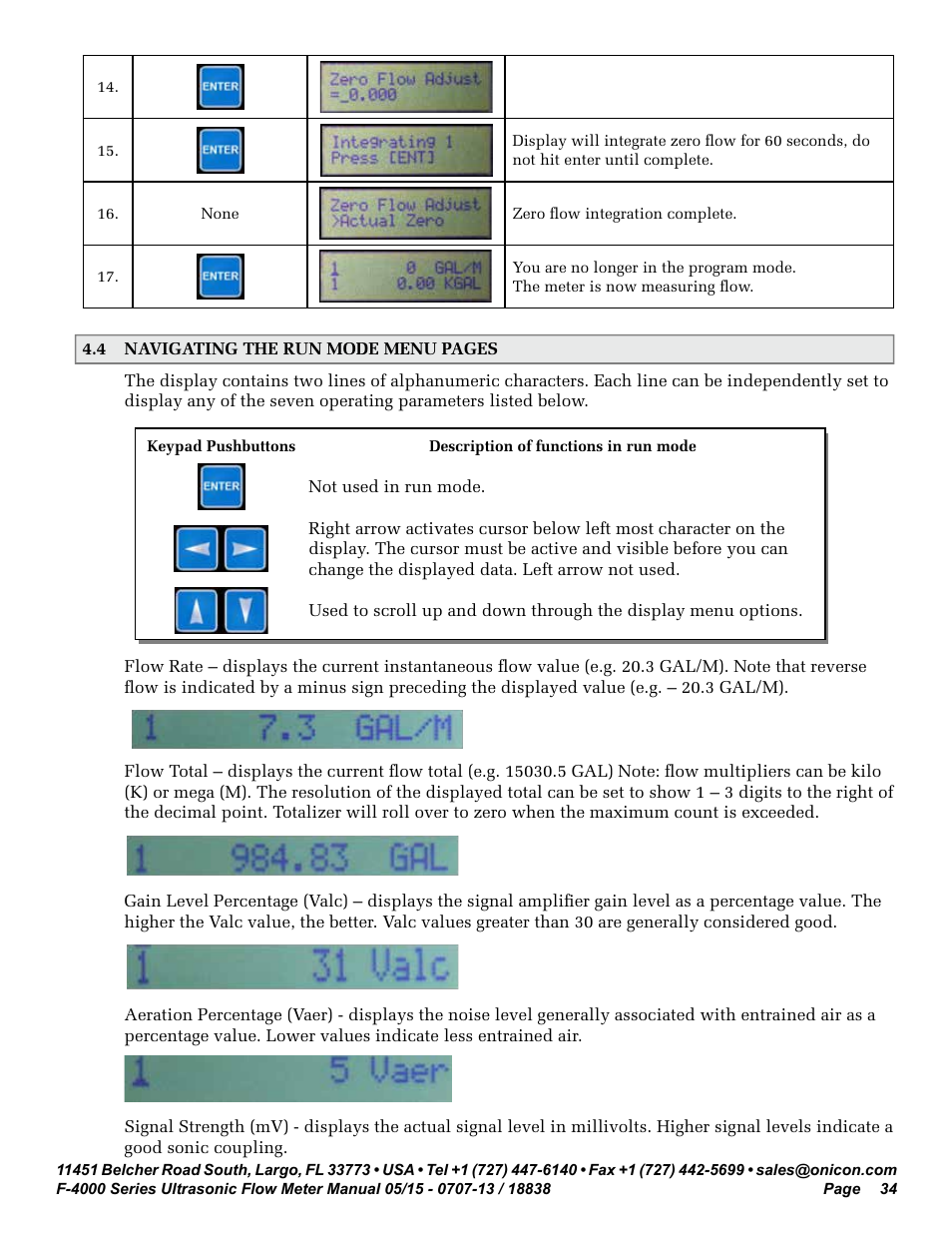 ONICON F-4000 Series User Manual | Page 34 / 52