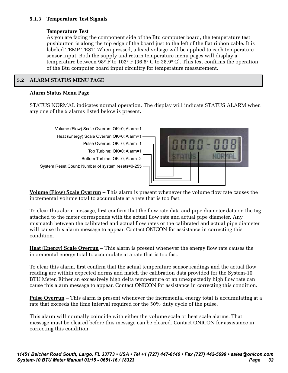 ONICON System-10 BTU User Manual | Page 32 / 57