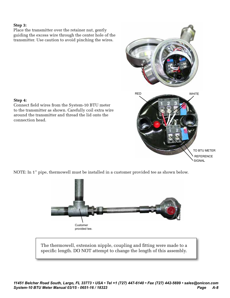 ONICON System-10 BTU User Manual | Page 42 / 57
