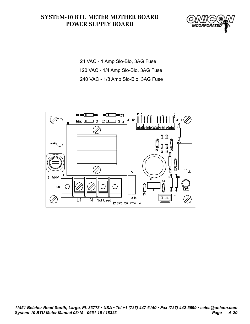 ONICON System-10 BTU User Manual | Page 54 / 57
